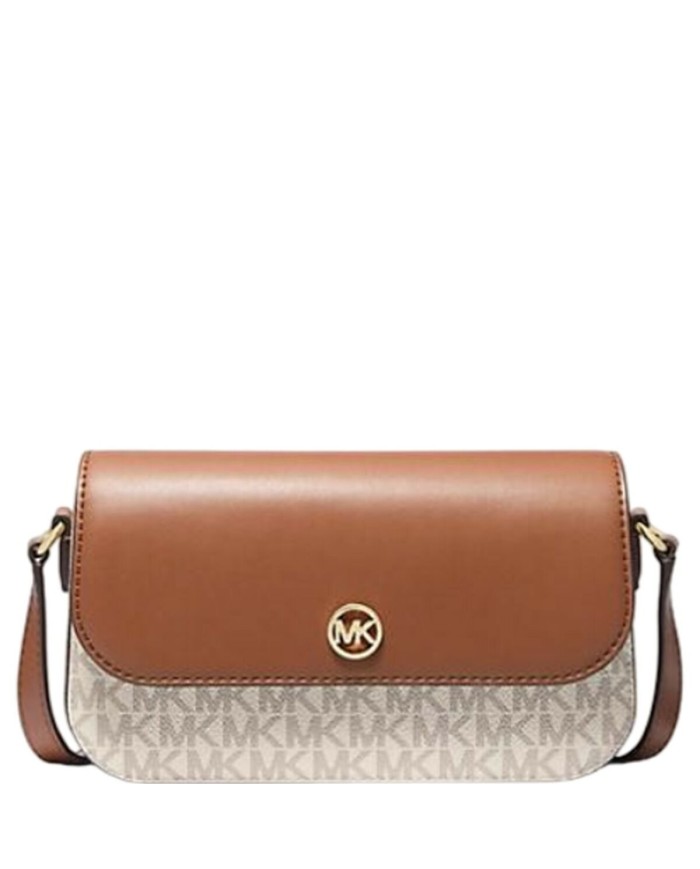 Borsa a Tracolla Michael Kors 35F4GTVC1B-VANILLA Beige 21 x 14 x 4,5 cm