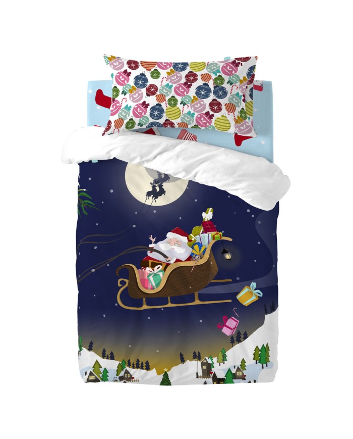 Set di copripiumino HappyFriday XMAS Multicolore Culla Neonato 2 Pezzi