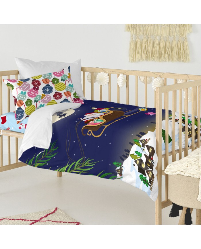 Set di copripiumino HappyFriday XMAS Multicolore Culla Neonato 2 Pezzi