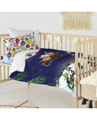 Set di copripiumino HappyFriday XMAS Multicolore Culla Neonato 2 Pezzi