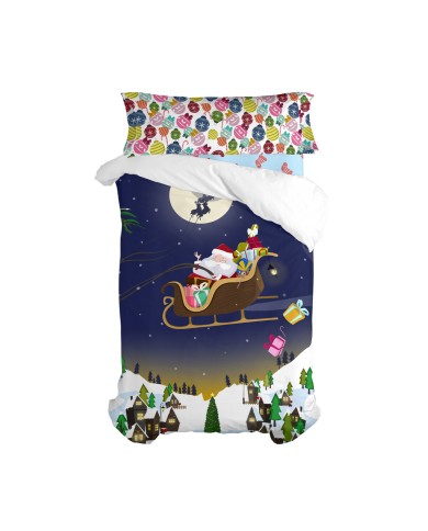 Set di copripiumino HappyFriday XMAS Multicolore Singolo 2 Pezzi Set di copripiumino HappyFriday XMAS Multicolore Singolo 2 Pezzi