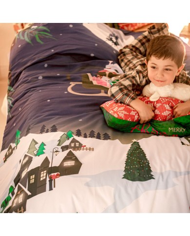 Set di copripiumino HappyFriday XMAS Multicolore Singolo 2 Pezzi Set di copripiumino HappyFriday XMAS Multicolore Singolo 2 Pezzi