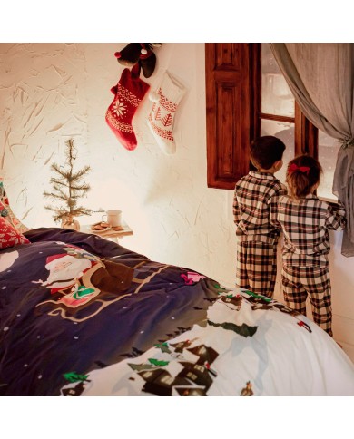Set di copripiumino HappyFriday XMAS Multicolore Singolo 2 Pezzi Set di copripiumino HappyFriday XMAS Multicolore Singolo 2 Pezzi