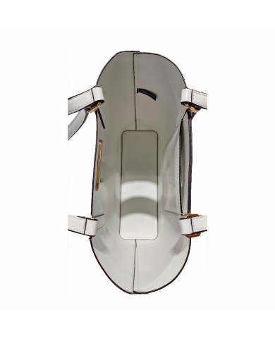 Borsa a Spalla Michael Kors Kelli Bianco 30 x 27 x 9 cm Borsa a Spalla Michael Kors Kelli Bianco 30 x 27 x 9 cm