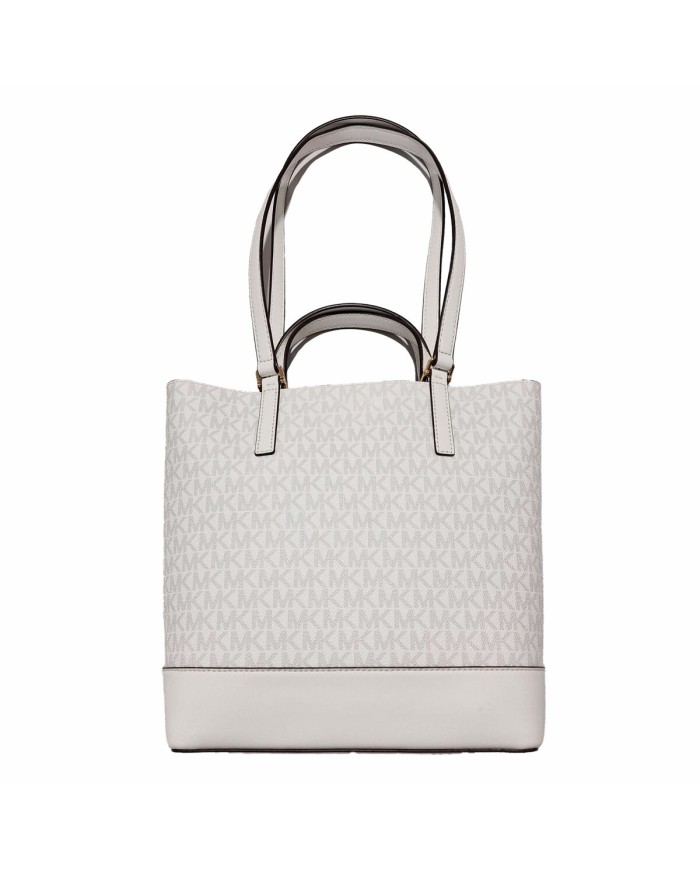 Borsa a Spalla Michael Kors Kelli Bianco 30 x 27 x 9 cm