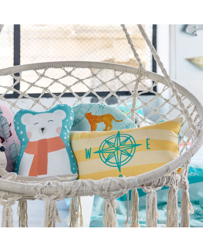 Fodera per cuscino HappyFriday World Map Multicolore 50 x 30 cm Fodera per cuscino HappyFriday World Map Multicolore 50 x 30 cm