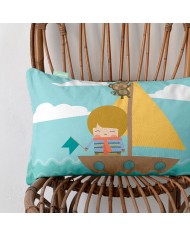 Fodera per cuscino HappyFriday World Map Multicolore 50 x 30 cm Fodera per cuscino HappyFriday World Map Multicolore 50 x 30 cm