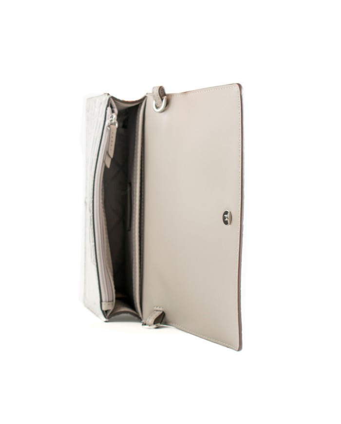 Borsa a Tracolla Michael Kors 32F4SJ6C8K-SILVER Grigio 22 x 14 x 6 cm