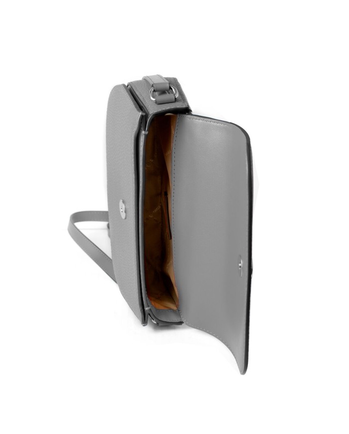 Borsa a Tracolla Michael Kors 35F4STVC1L-PEARL-GREY Grigio 21 x 12 x 5 cm