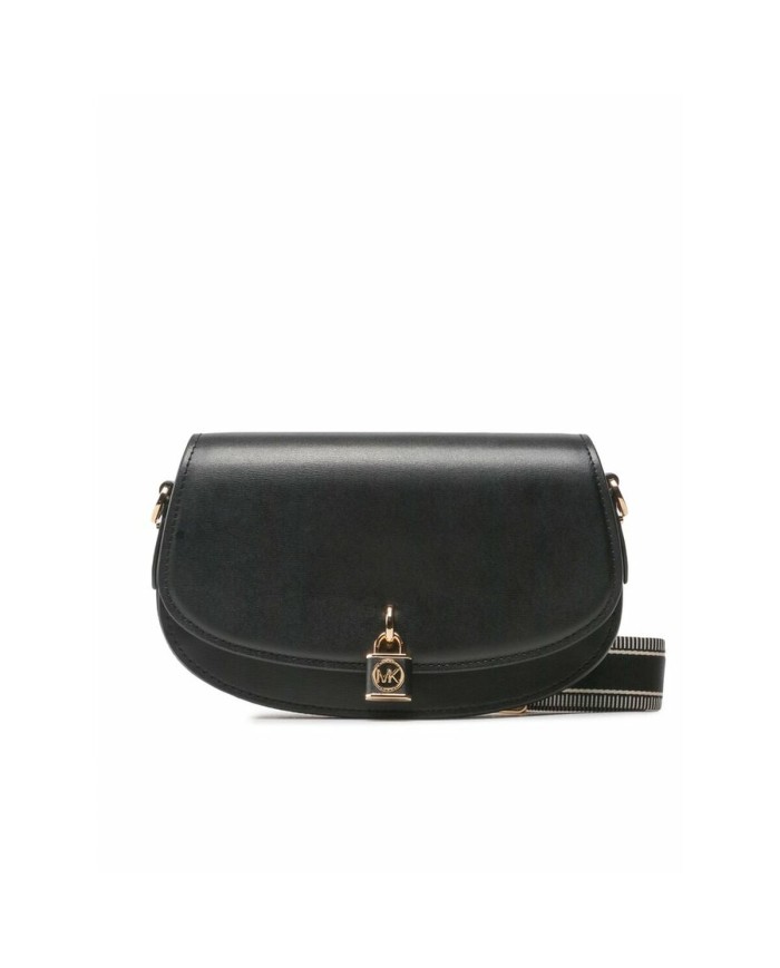 Borsa a Tracolla Michael Kors Mila Nero 25 x 14 x 6 cm