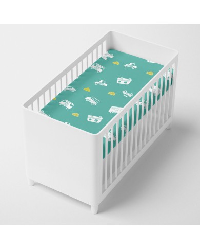 Lenzuolo con angoli HappyFriday MOSHI MOSHI Verde Multicolore 70 x 140 x 14 cm Lenzuolo con angoli HappyFriday MOSHI MOSHI Verde Multicolore 70 x 140 x 14 cm