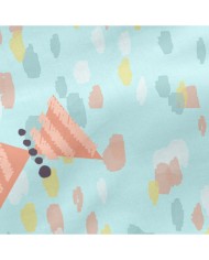 Lenzuolo con angoli HappyFriday MOSHI MOSHI Azzurro Multicolore 60 x 120 x 14 cm Lenzuolo con angoli HappyFriday MOSHI MOSHI Azzurro Multicolore 60 x 120 x 14 cm