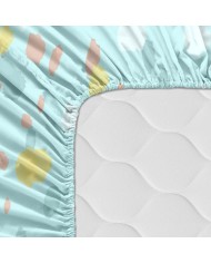 Lenzuolo con angoli HappyFriday MOSHI MOSHI Azzurro Multicolore 60 x 120 x 14 cm Lenzuolo con angoli HappyFriday MOSHI MOSHI Azzurro Multicolore 60 x 120 x 14 cm