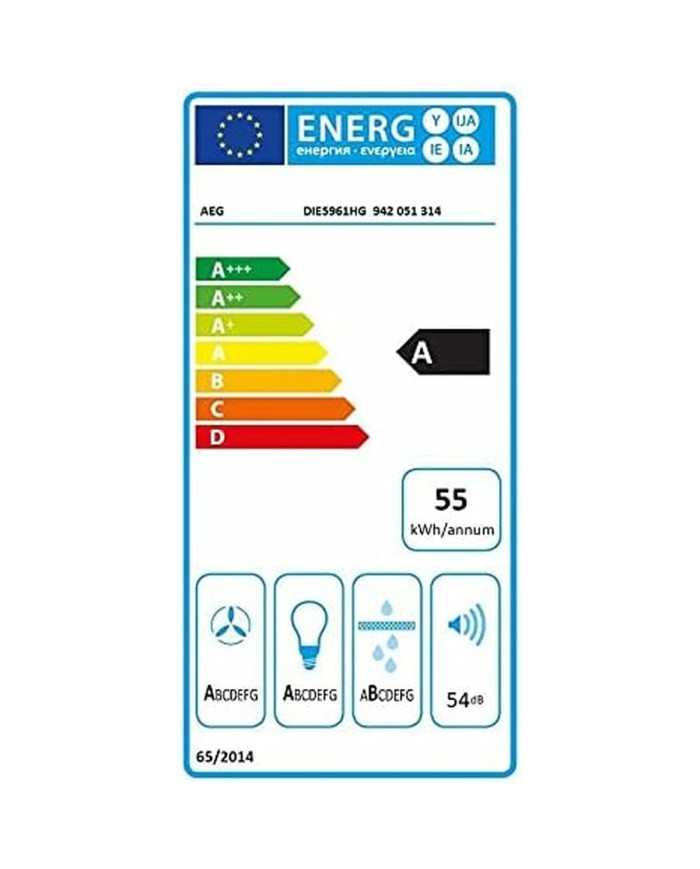 Cappa Classica AEG DIE5961HG Acciaio