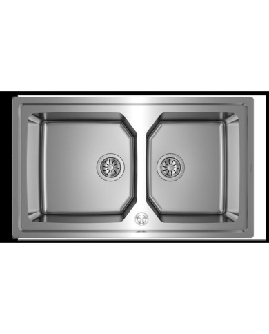 Lavello a Due Vasche Teka BROOKLYN Lavello a Due Vasche Teka BROOKLYN