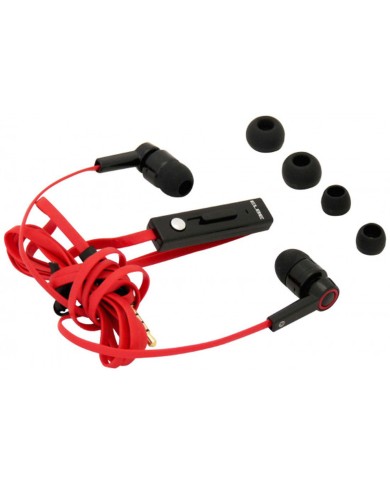 Auricolari con Microfono ELBE AUR10MIC Rosso