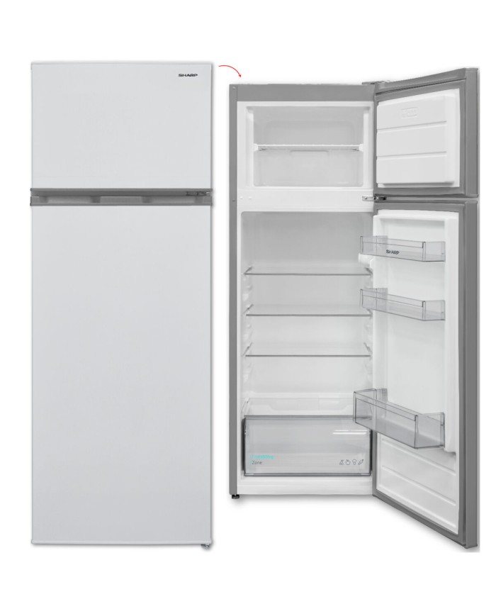 Frigorifero combinato Sharp SJFTB01ITXWEES Bianco Frigorifero combinato Sharp SJFTB01ITXWEES Bianco