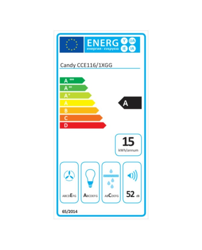 Cappa Classica Candy CCE116 Acciaio