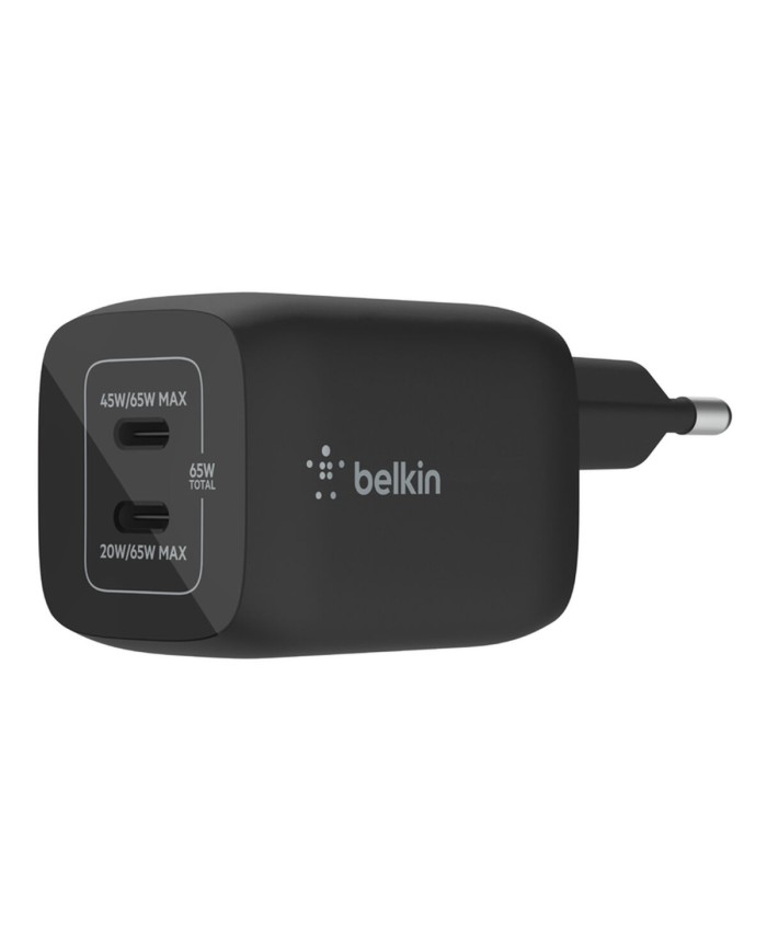 Caricabatterie da Parete Belkin Nero 65 W Caricabatterie da Parete Belkin Nero 65 W