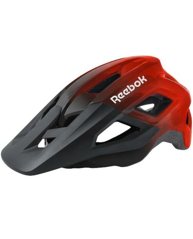Casco da Ciclismo per Adulti Reebok Nero Rosso Visiera Casco da Ciclismo per Adulti Reebok Nero Rosso Visiera