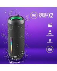 Altoparlante Bluetooth Portatile NGS ROLLERFURIA3BLACK Nero 60 W Altoparlante Bluetooth Portatile NGS ROLLERFURIA3BLACK Nero 60 W