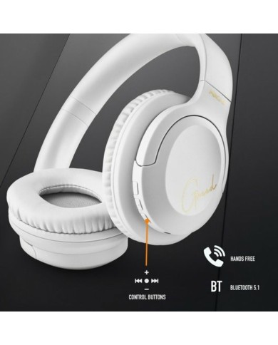 Auricolari Bluetooth con Microfono NGS ARTICAGREEDWHITE Bianco