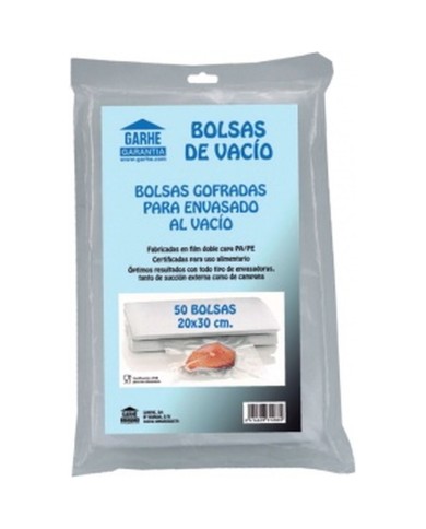 Buste per il Sottovuoto Garhe 31286 20 x 40 cm 50 Unità Buste per il Sottovuoto Garhe 31286 20 x 40 cm 50 Unità