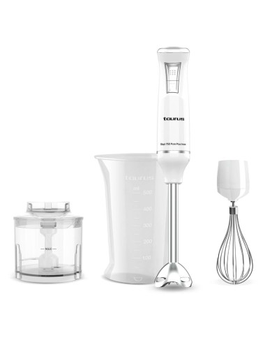 Frullatore ad Immersione Taurus BAPI 750 PURE PLUS Bianco 750 W Frullatore ad Immersione Taurus BAPI 750 PURE PLUS Bianco 750 W