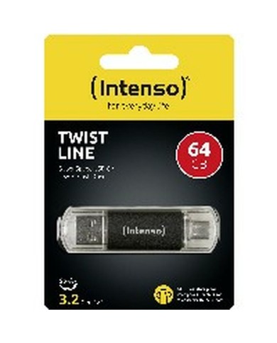 Memoria USB INTENSO Antracite 64 GB Memoria USB INTENSO Antracite 64 GB