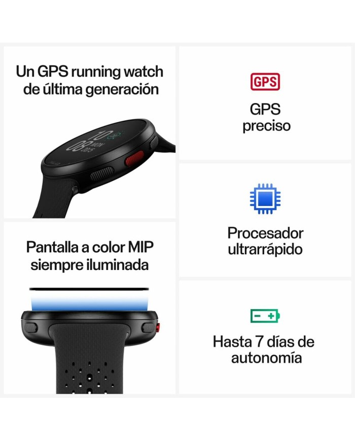 Smartwatch Polar Nero 1,2"