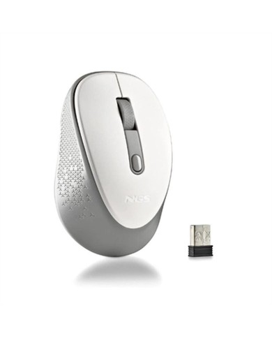 Mouse NGS DEWWHITE Bianco 1600 dpi (1 Unità)