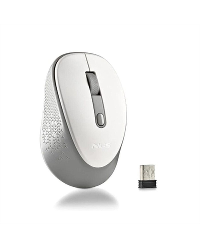 Mouse NGS DEWWHITE Bianco 1600 dpi (1 Unità)