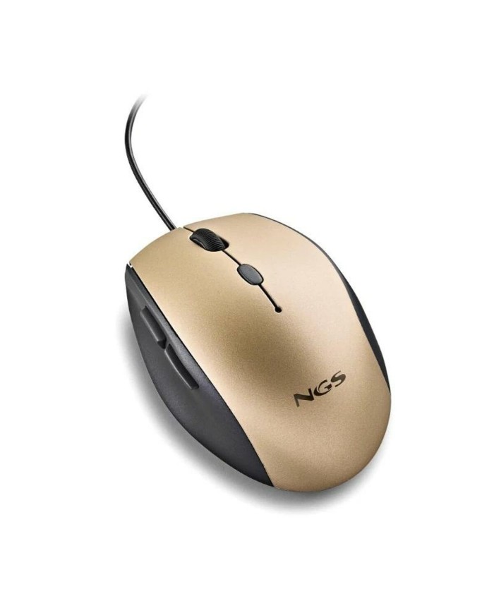 Mouse NGS MOTHGOLD 1600 dpi Dorato (1 Unità)