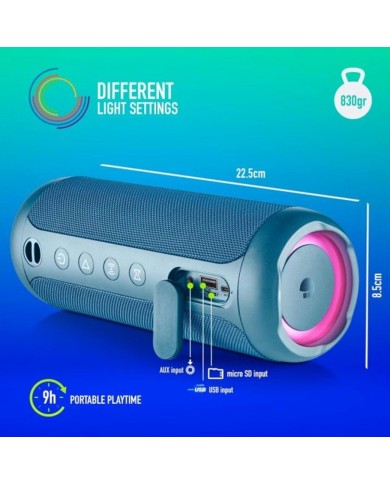 Altoparlante Bluetooth Portatile NGS ROLLERFURIA3BLUE Azzurro 60 W