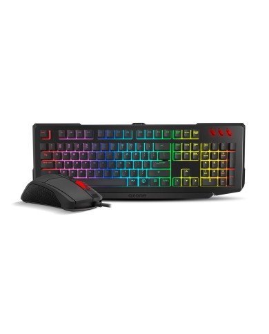 Tastiera e Mouse Gaming OZONE Nero Qwerty in Spagnolo