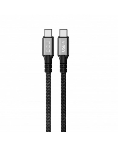 Cavo USB-C con USB-C DCU 240W/40G Nero Cavo USB-C con USB-C DCU 240W/40G Nero