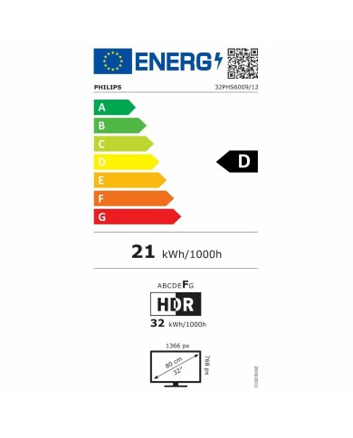 Smart TV Philips 32PHS6009 HD 32" LED