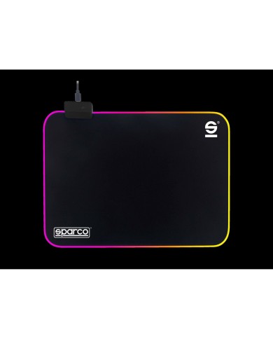 Tappetino per Mouse Sparco Nero Tappetino per Mouse Sparco Nero