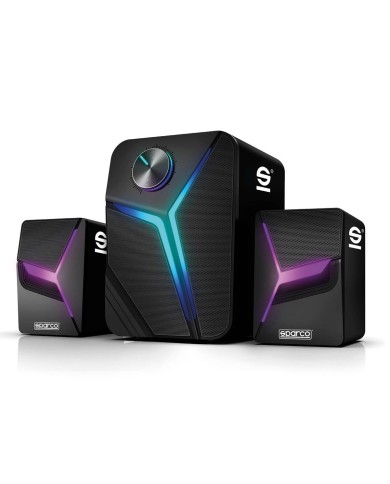 Altoparlanti PC Sparco SPSPEAKERSPRO Nero Altoparlanti PC Sparco SPSPEAKERSPRO Nero