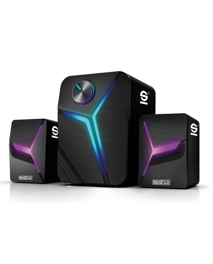 Altoparlanti PC Sparco SPSPEAKERSPRO Nero Altoparlanti PC Sparco SPSPEAKERSPRO Nero