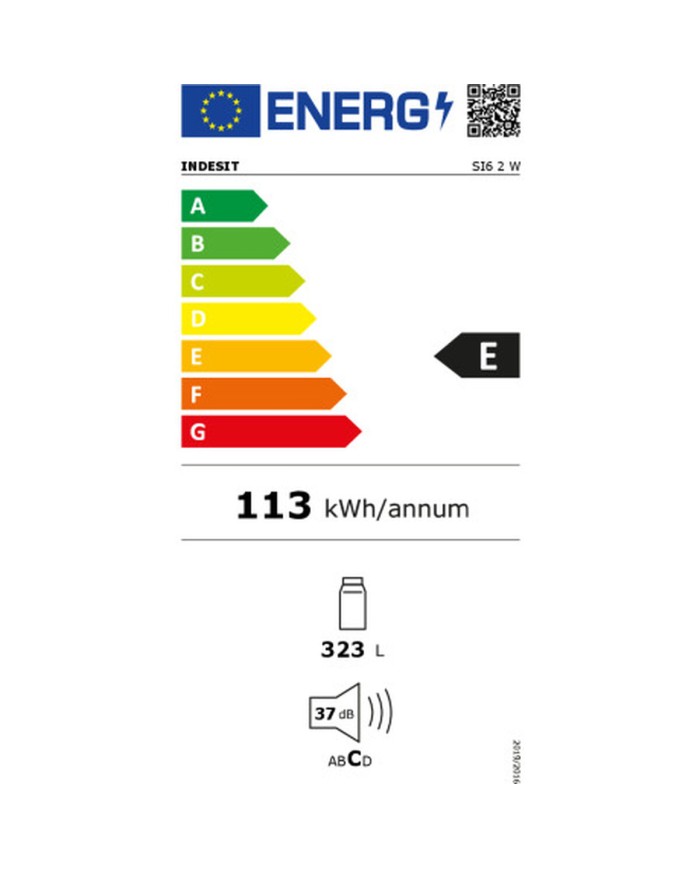 Frigorifero Indesit SI62W Bianco 323 L Frigorifero Indesit SI62W Bianco 323 L