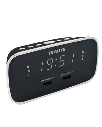 Radio Sveglia Aiwa CRU19BK Nero Radio Sveglia Aiwa CRU19BK Nero