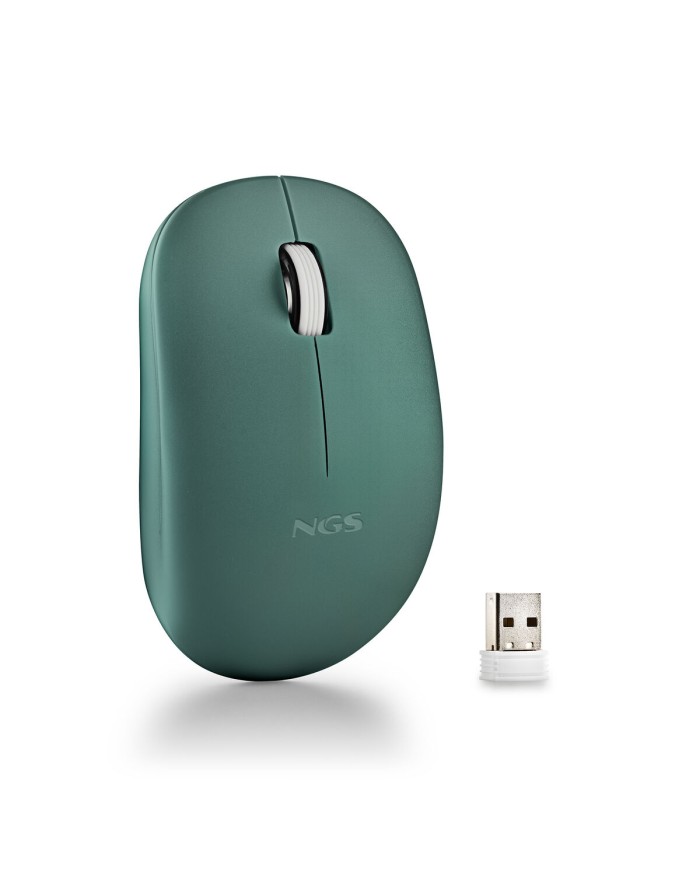 Mouse senza Fili NGS FOGPROGREEN Verde 1000 dpi (1 Unità)