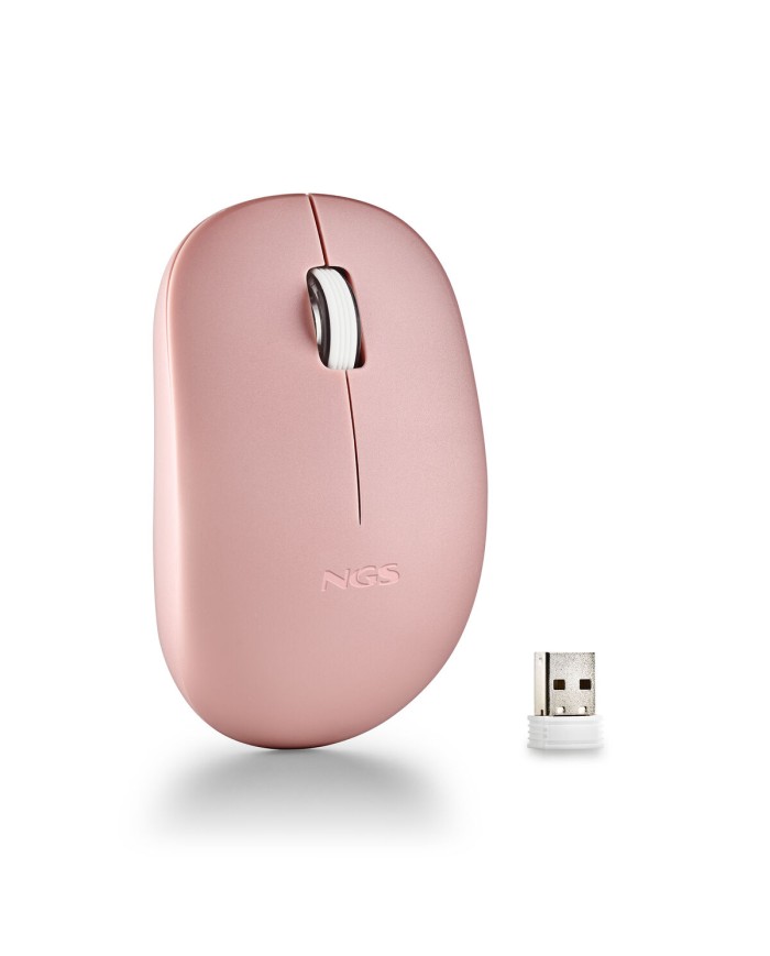 Mouse senza Fili NGS FOGPROPINK Rosa 1000 dpi (1 Unità)