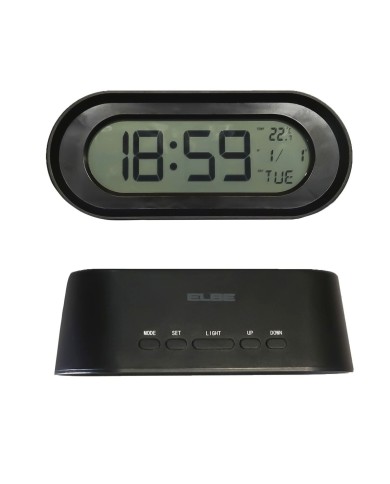 Radio Sveglia ELBE Nero Termometro