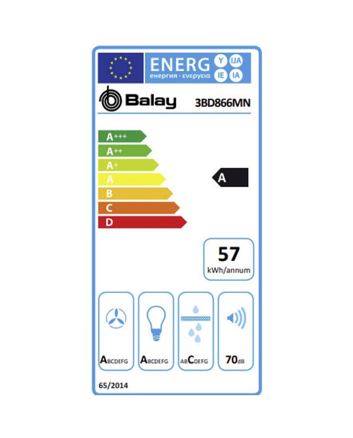 Cappa Classica Balay 3BD866MN Nero