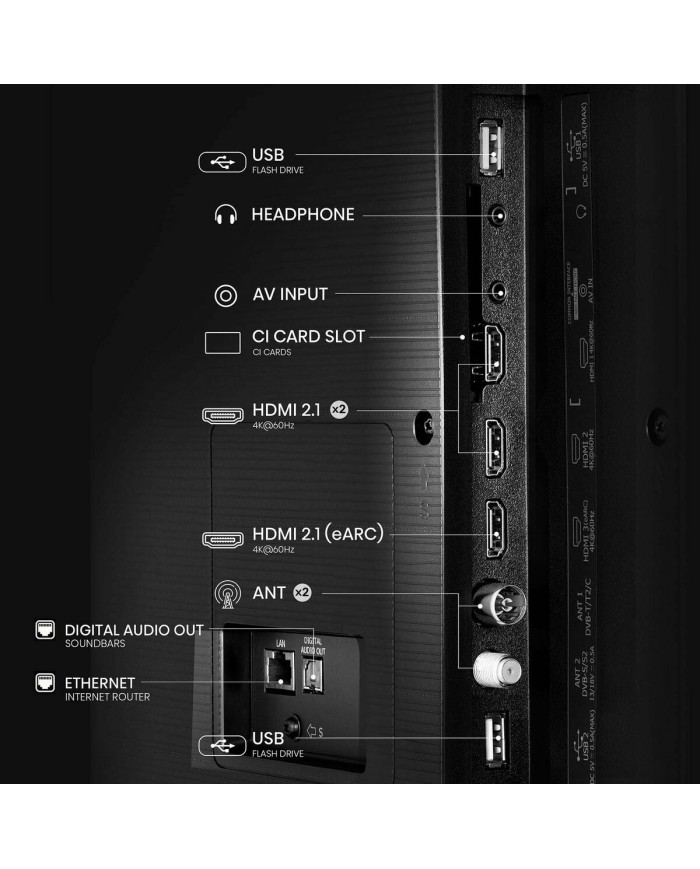 Smart TV Hisense 85E7NQ 4K Ultra HD 85" QLED