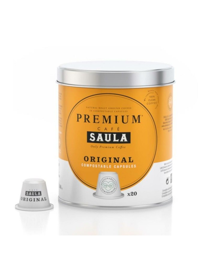 Capsule di Caffè con Contenitore Saula COMPOSTABLE ORIGINAL