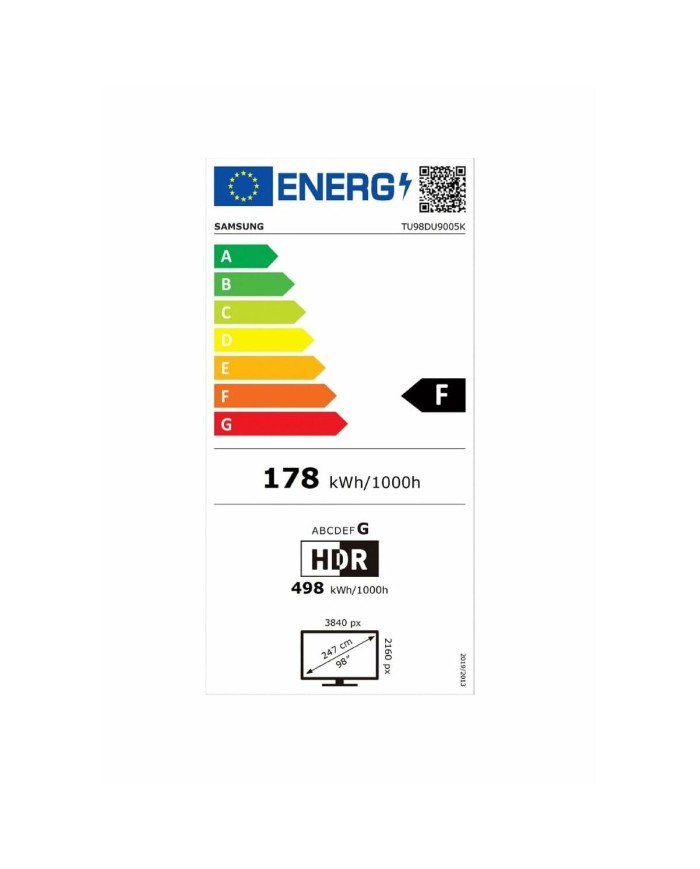 Smart TV Samsung TU98DU9005 4K Ultra HD 98" LED AMD FreeSync Smart TV Samsung TU98DU9005 4K Ultra HD 98" LED AMD FreeSync
