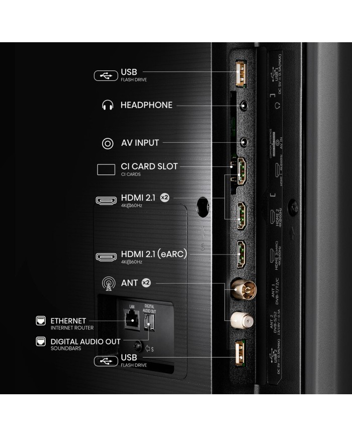 Smart TV Hisense 50A7NQ 4K Ultra HD 50" QLED